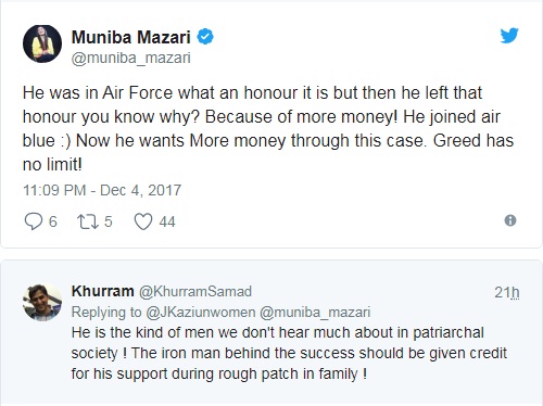 Muniba Mazari's Tweet