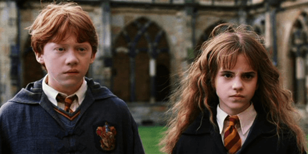 Ron Weasely and Hermione Granger