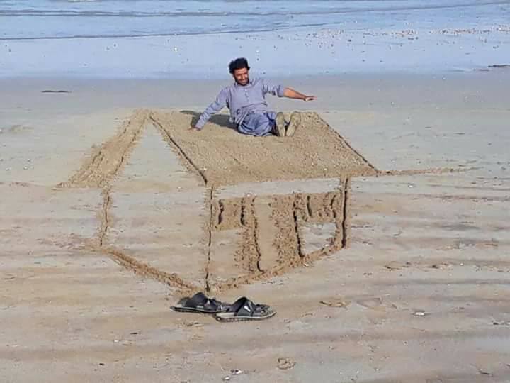 3D Balochi Sand Art Work